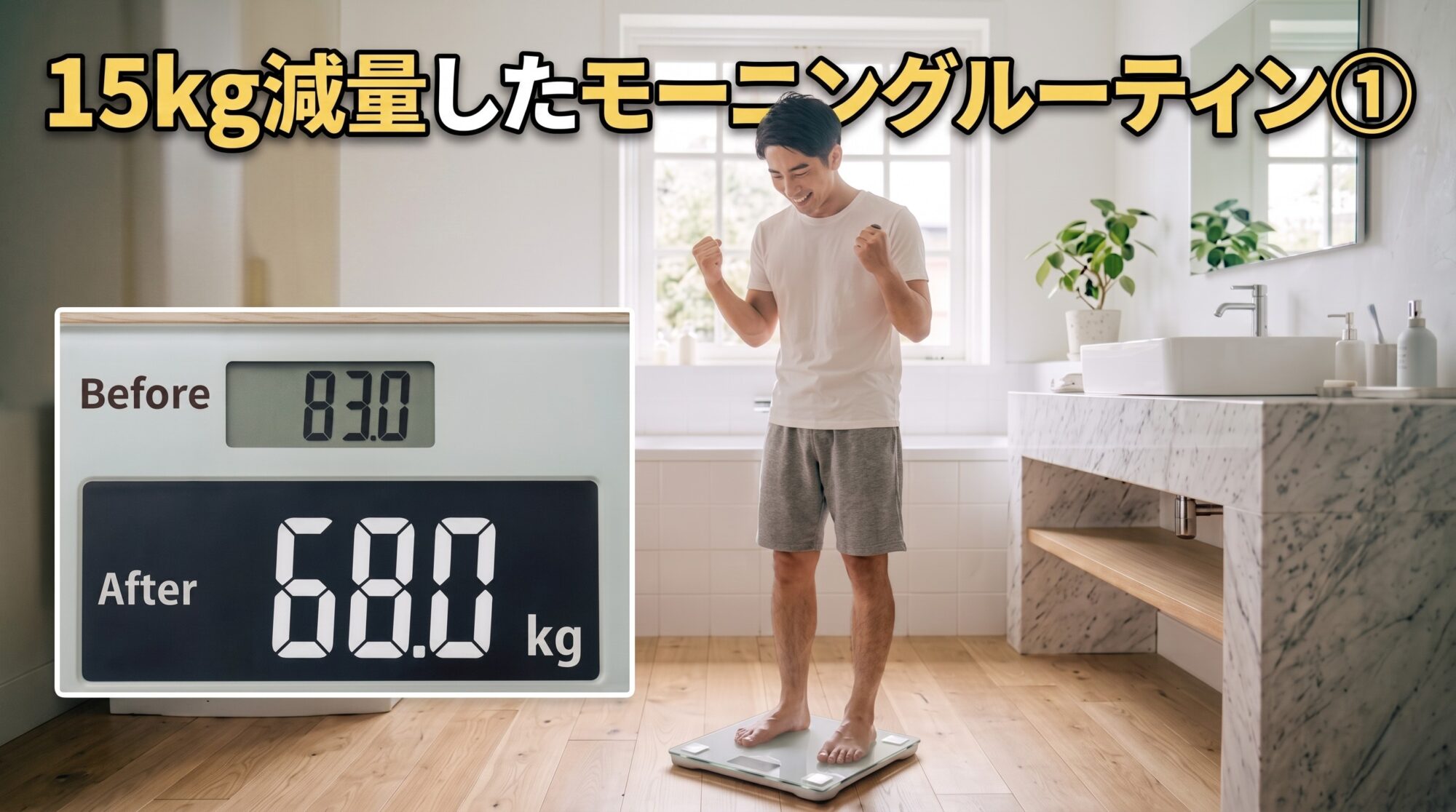 15kg減量したモーニングルーティン①